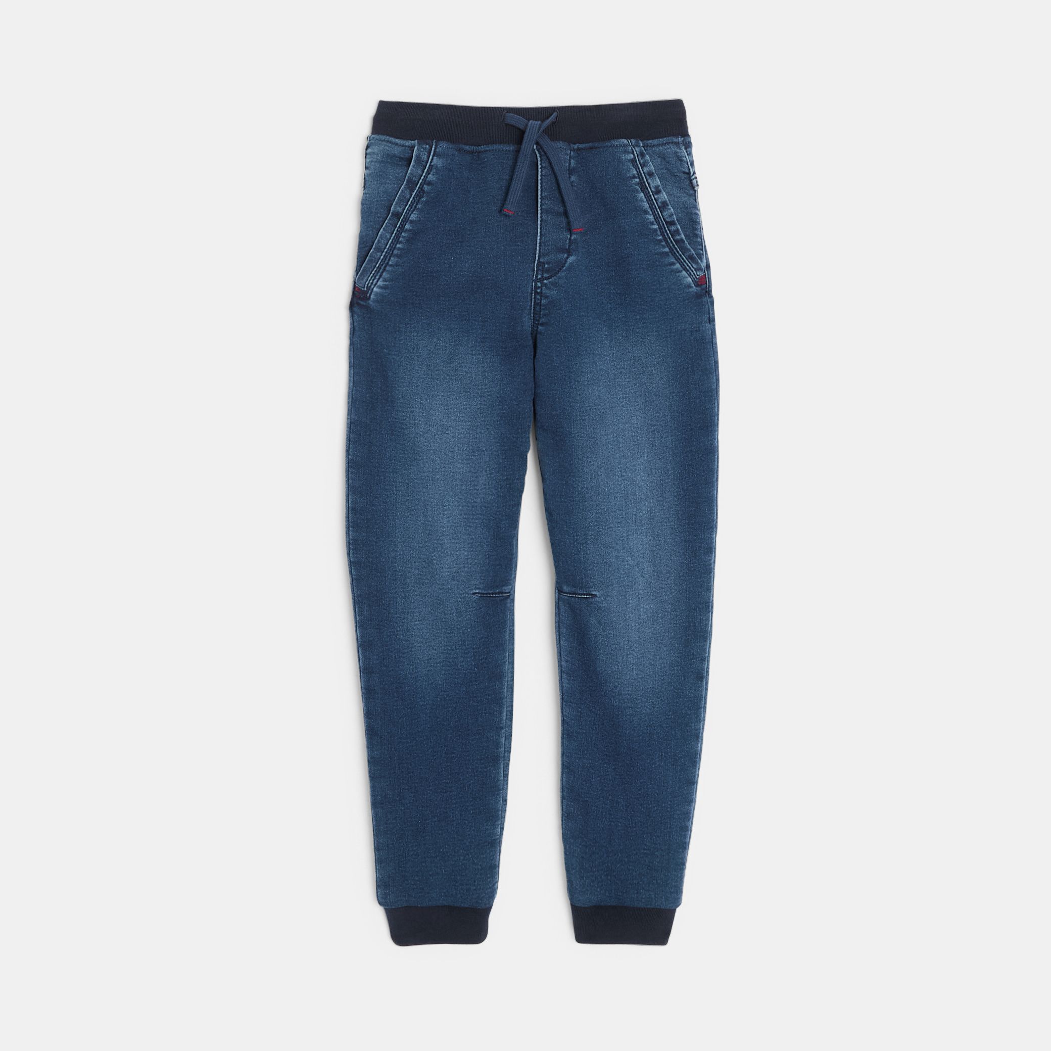 Quần jogger jeans denim phai màu